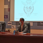 Alejandro Klecker, Enrique Rubio y Antonio Pardo, en la presentación de la exposición.- HDS
