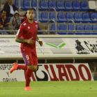 Braian sale a un gol por partido con la camiseta del Numancia. / Álvaro Martínez-