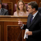 El ministro de Justicia Rafael Catalá en el Congreso de los Diputados.-/ JOSE LUIS ROCA