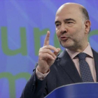 El eurocomisario de Economía y Asuntos Financieros, Pierre Moscovici.-EFE / OLIVIER HOSLET