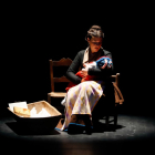 Detalle de una de las escenas de Santaspascuas, ambientada por el Grupo de Danzas de Soria con vestimentas tradicionales. HDS