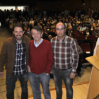 Iglesias, Romero, Vinuesa y Martínez Negredo, ayer, antes de comenzar la conferencia ‘El poder de la ciudadanía’ en la UVa. / VALENTÍN GUISANDE-