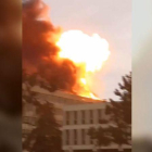 Incendio en la Universidad de Lyón.-TWITTER @PODEUS69