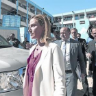 Federica Mongherini ayer durante su visita a Gaza.-AFP / MAHMUD HAMS