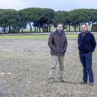 Laureano y Miguel García Rico, agricultores de Bercero (Valladolid ) en su explotación.-PABLO REQUEJO