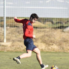 El futbolista del Huesca Gonzalo Melero, en un entrenamiento-ÁNGEL DE CASTRO