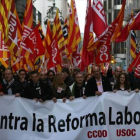 Marcha de protesta contra la reforma laboral del PP, en el 2014.-ELISENDA PONS