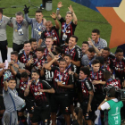 Se trata del primer título internacional de un Atlético Paranaense que rozó la gloria en 2005, cuando perdió la final de la Copa Libertadores ante el Sao Paulo.-REUTERS