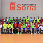 Concentración que la Real Federación Española de Balonmano desarrolla estos días en Soria. / ÁLVARO MARTÍNEZ-