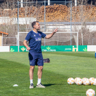 Iñaki Bea en un entrenamiento en la Ciudad Deportiva. MARIO TEJEDOR
