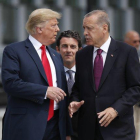 Donald Trump y Recep Tayyip Erdogan, en una imagen de archivo.-AP