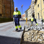 Obras en San Juan de Rabanera. / Á.M.-