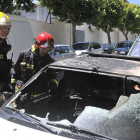 Estado en el que quedó el coche siniestrado.-Daniel Rodríguez
