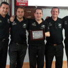 El equipo del Casino Amistad Numancia que se proclamó campeón regional de billar a tres bandas.-
