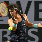 Carla Suarez durante su partido victorioso ante Danielle Collins.-JAYNE KAMIN-ONCEA (USA TODAY SPORTS)