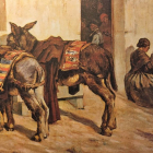 Emilio Aliaga Romagosa, ´La Venta [Posada] de Soria´, óleo, 110 x 73 cm, ha. 1910. [Fotografía gentileza de Ferran Olucha]