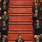 Xi Jinping, durante la clausura congreso del Partido Comunista chino.-AP / ANDY WONG