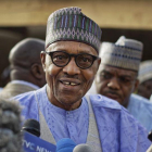 Muhammadu Buhari fue reelegido presidente por cuatro años más.-AP