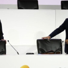 El presidente de Repsol, Antonio Brufau, y el consejero delegado, Josu Jon Imaz.-EFE / CHEMA MOYA