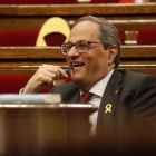 Quim Torra en el Parlamento catalán.-ALBERT BERTRAN
