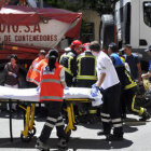Imagen del accidente. VALENTÍN GUISANDE-