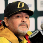 Diego Armando Maradona volvería a México tras la operación para dirigir a los Dorados de Sinaloa.-REUTERS