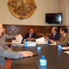 Miembros que asistieron ayer a la reunión del Consorcio.-Prensa Diputación