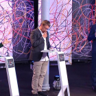Arrimadas, Domènech y Mundó en el debate de ayer-PERIODICO
