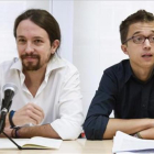 Pablo Iglesias e Íñigo Errejón, en un acto de Podemos en Madrid.-EFE / LUCA PIERGIOVANNI