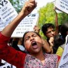 Manifestación en protesta por la violación y el asesinato de la niña india de ocho años, en abril del 2018.-REUTERS / CATAHAL MCNAUGHTON