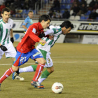 Bedoya en el encuentro disputado ante el Córdoba. / V. Guisande-