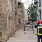 La zona de la muralla de la plaza del Vergel y Puertas de Pro que se vino abajo en marzo de 2013.-DIEGO MAYOR