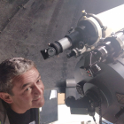 Alberto Jiménez, al frente del Observatorio de Borobia.-HDS