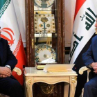 Los ministros de Relaciones Exteriores de Irán e Irak en una reunión oficial.-EFE / EPA