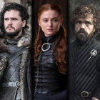 Daenerys Targarien, Jon Snow, Sansa Stark, Tyrion Lannister y Bran Stark-