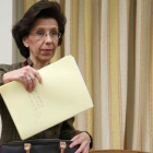 La presidenta del Tribunal de Cuentas, María José de la Fuente, durante una comparecencia en la comisión del Congreso.-CHEMA MOYA (EFE)