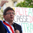 El candidato de Francia Insumisa, Jean Luc Melenchon en un mítin.-BERTRAND GUAY