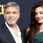 George y Amal Clooney, el pasado martes en el estreno en Los Ángeles.-EFE / NINA PROMMER