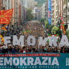 Manifestación a favor del referéndum del 1-O en Cataluña, el pasado 16 de septiembre en Bilbao-VINCENT WEST (REUTERS)