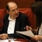 El director de TVC, Vicent Sanchis, en la comisión de control en el Parlament.-PERE FRANCESCH