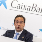 Gonzalo Gortázar presenta los resultados de CaixaBank del primer trimestre del 2019.-MIGUEL LORENZO