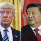 El presidente de EEUU, Donald Trump, y su homólogo chino, Xi Jinping.-EFE