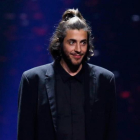 El cantante Salvador Sobral, en su actuación en Eurovisión, el pasado mayo en Kiev.-MICHAEL CAMPANELLA