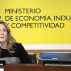 La secretaria de Estado del Tesoro, Emma Navarro.-CHEMA MOYA / EFE