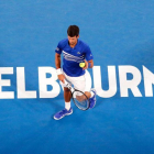 Djokovic durante su partido ante Tsonga.-AFP