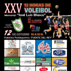 Cartel anunciador de las 12 Horas de Minivoleibol.