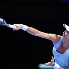 Muguruza, durante el partido frente a Radwanska en el Masters.-ROSLAN RAHMAN