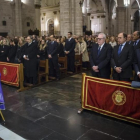Imagen de la catedral de Valencia al inicio del funeral de Rita Barberá, con el expresidente José María Aznar en primera fila.-MIGUEL LORENZO