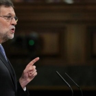 Mariano Rajoy, este miércoles en el Congreso de los Diputados.-JOSÉ LUIS ROCA