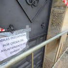 Precinto que interpuso el Ayuntamiento en la finca de Garray-A. M.